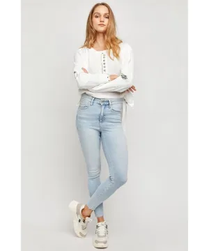 Havanna Blue Straight Leg Stretch Jean