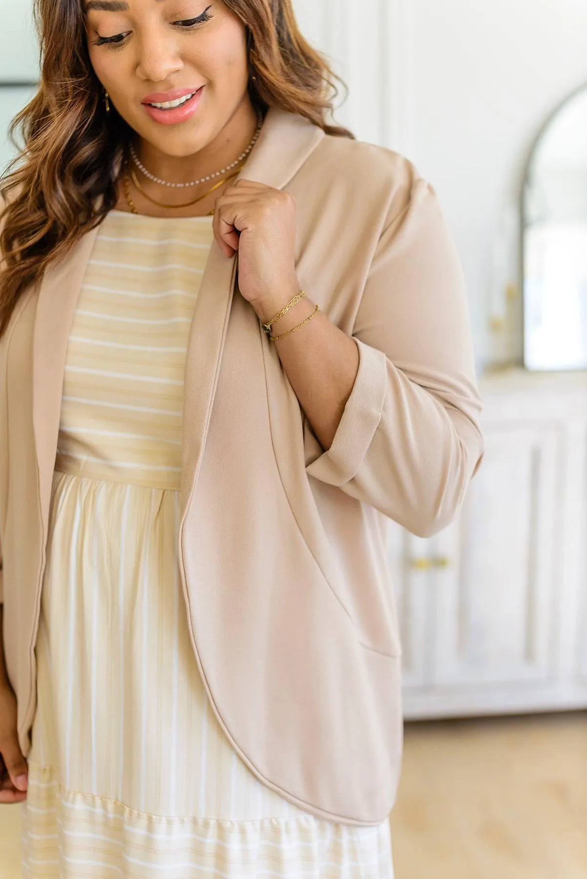 Hazel Blues® | Cherish it All Shawl Collar Jacket