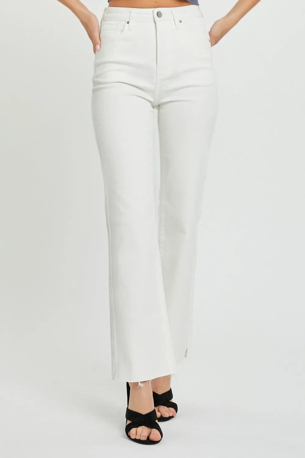 Hazel Blues® |  RISEN High Rise Tummy Control Straight Jeans