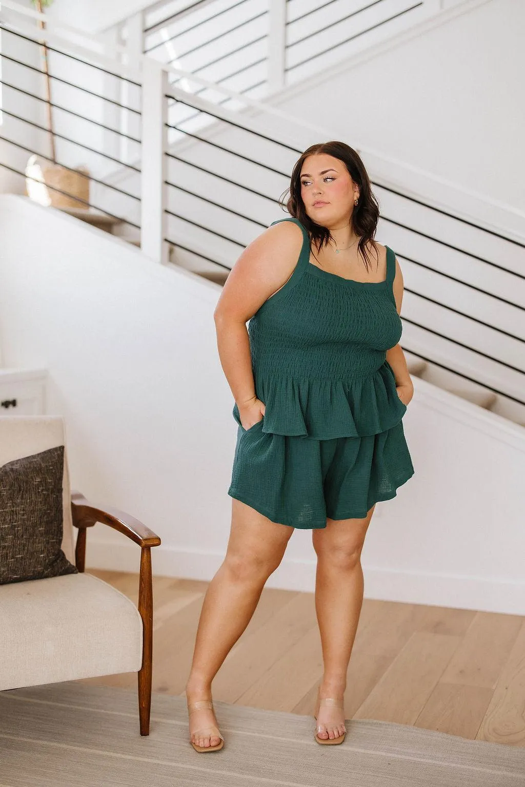 Hazel Blues® |  So Exceptional Smocked Tank
