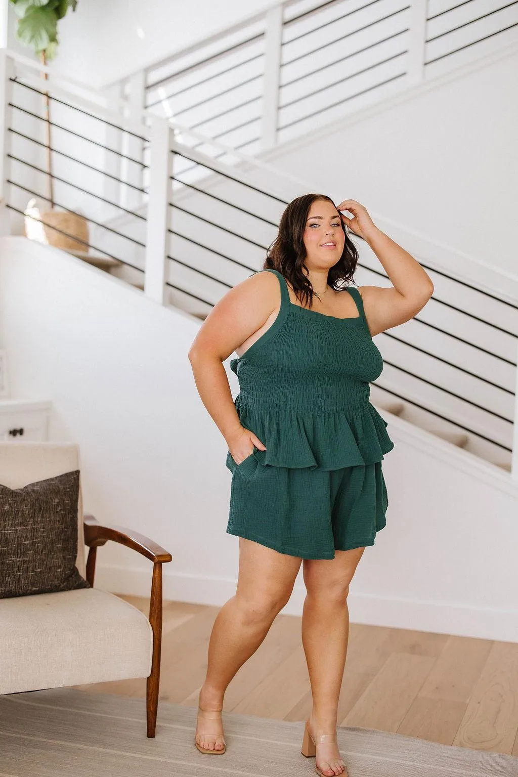Hazel Blues® |  So Exceptional Smocked Tank