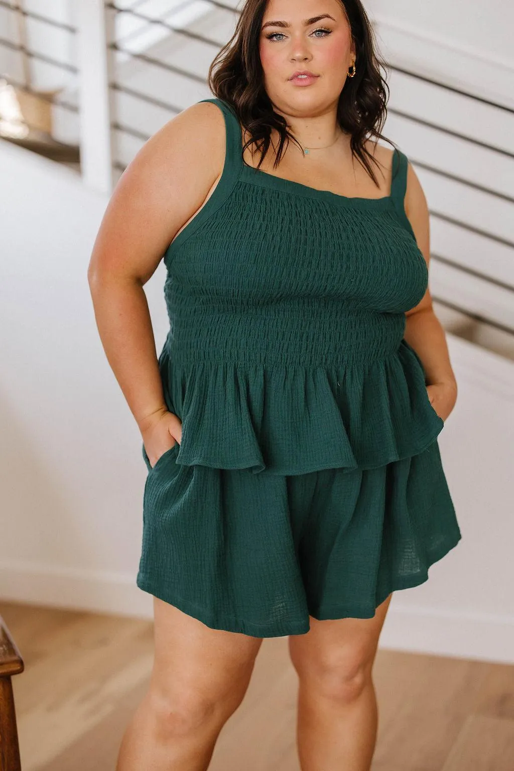 Hazel Blues® |  So Exceptional Smocked Tank