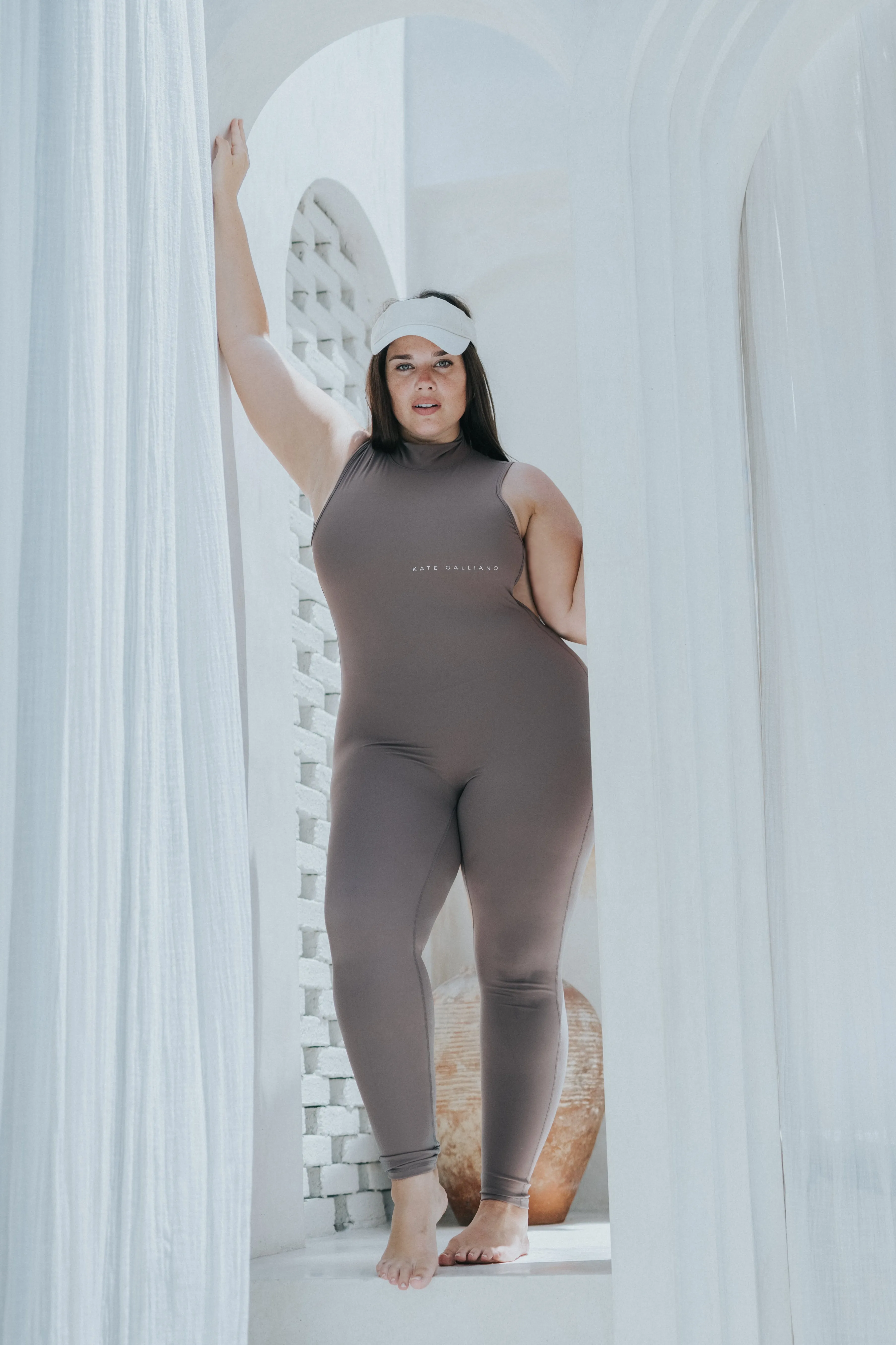 High Neck Jumpsuit - Grey