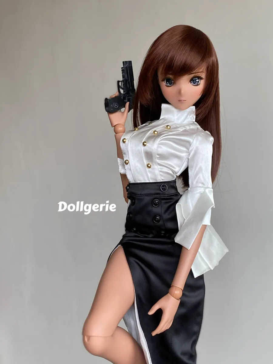 High Slit Black Pencil Skirt for SmartDoll