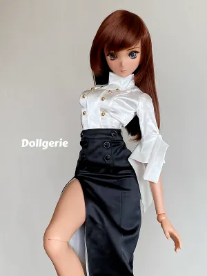 High Slit Black Pencil Skirt for SmartDoll