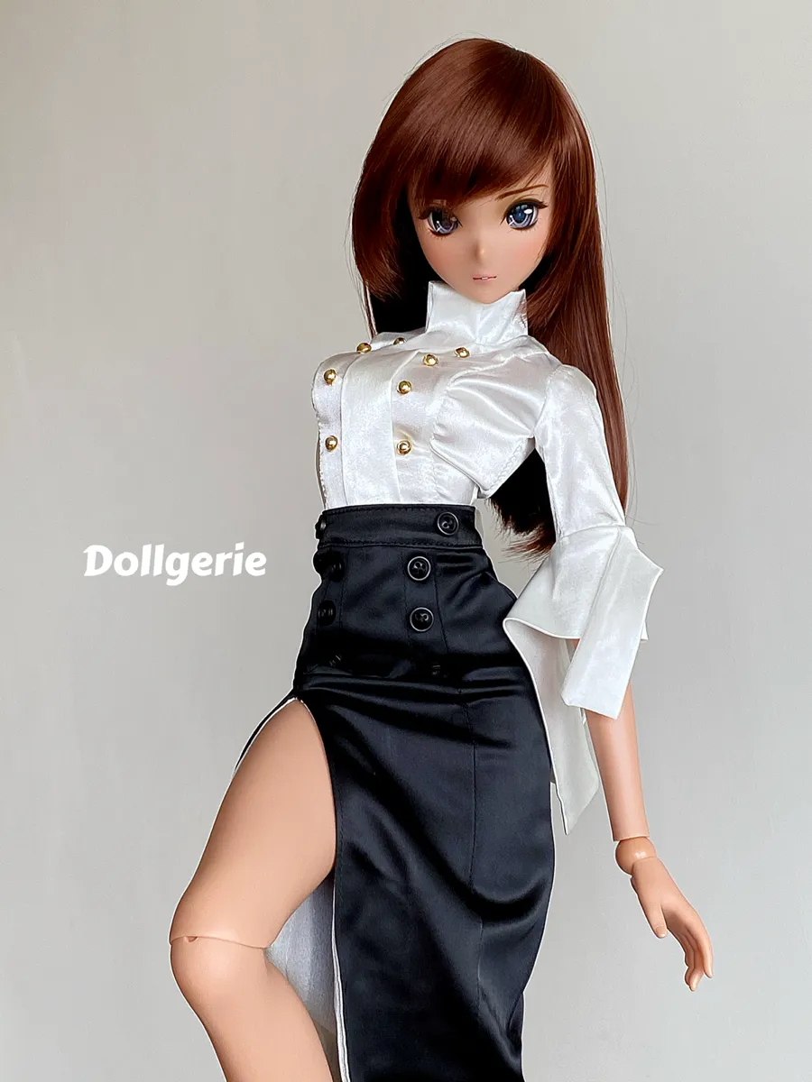 High Slit Black Pencil Skirt for SmartDoll