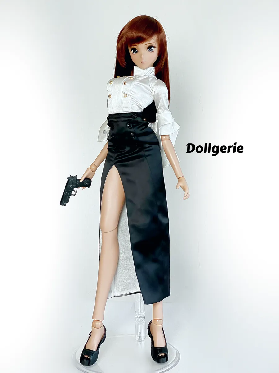 High Slit Black Pencil Skirt for SmartDoll
