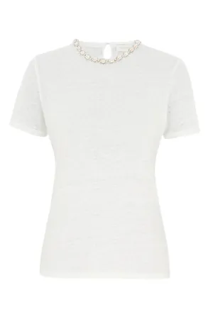 Illuminate Embellished Tee | Ivory