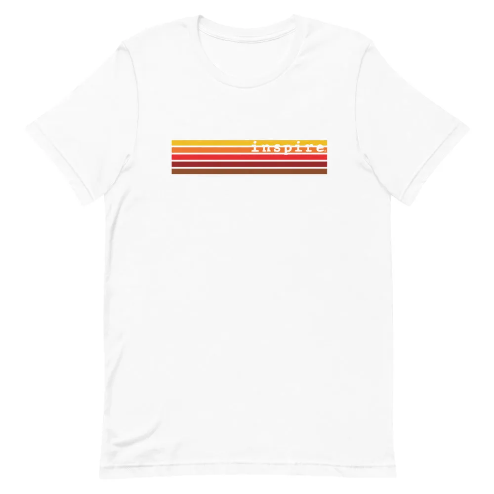 inspire Retro Stripes Short-Sleeve Unisex T-Shirt