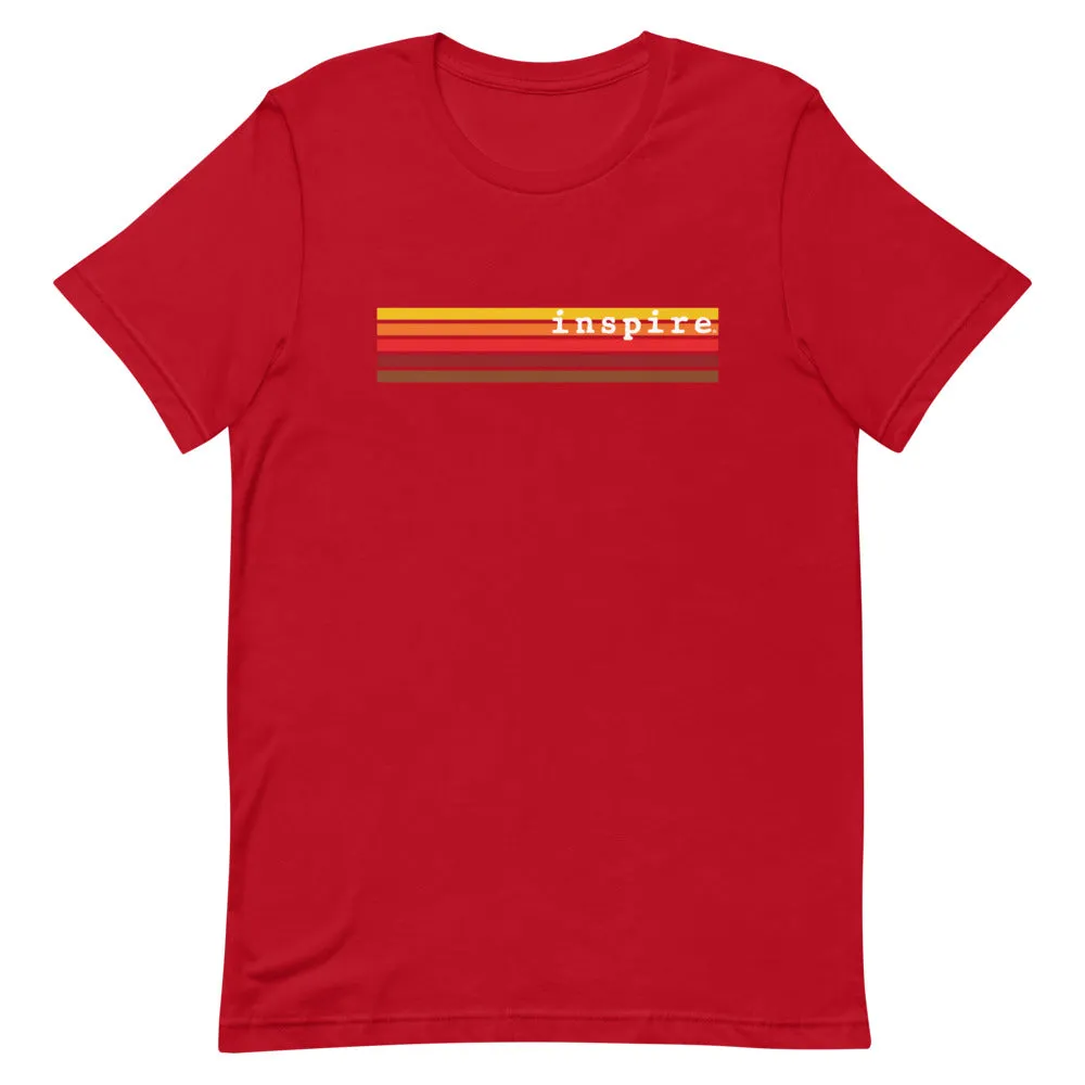 inspire Retro Stripes Short-Sleeve Unisex T-Shirt