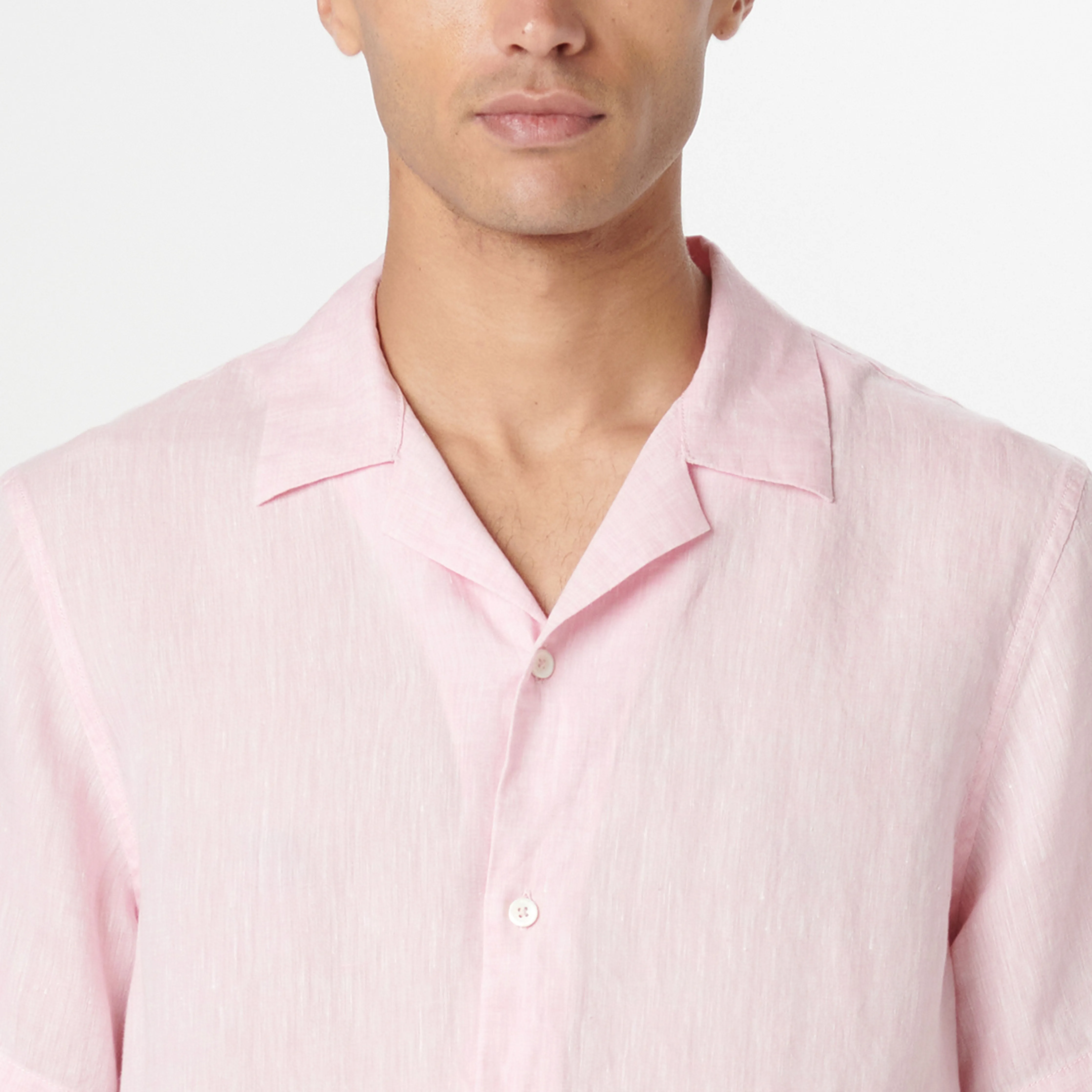 Jackson Solid Short Sleeve Linen Shirt