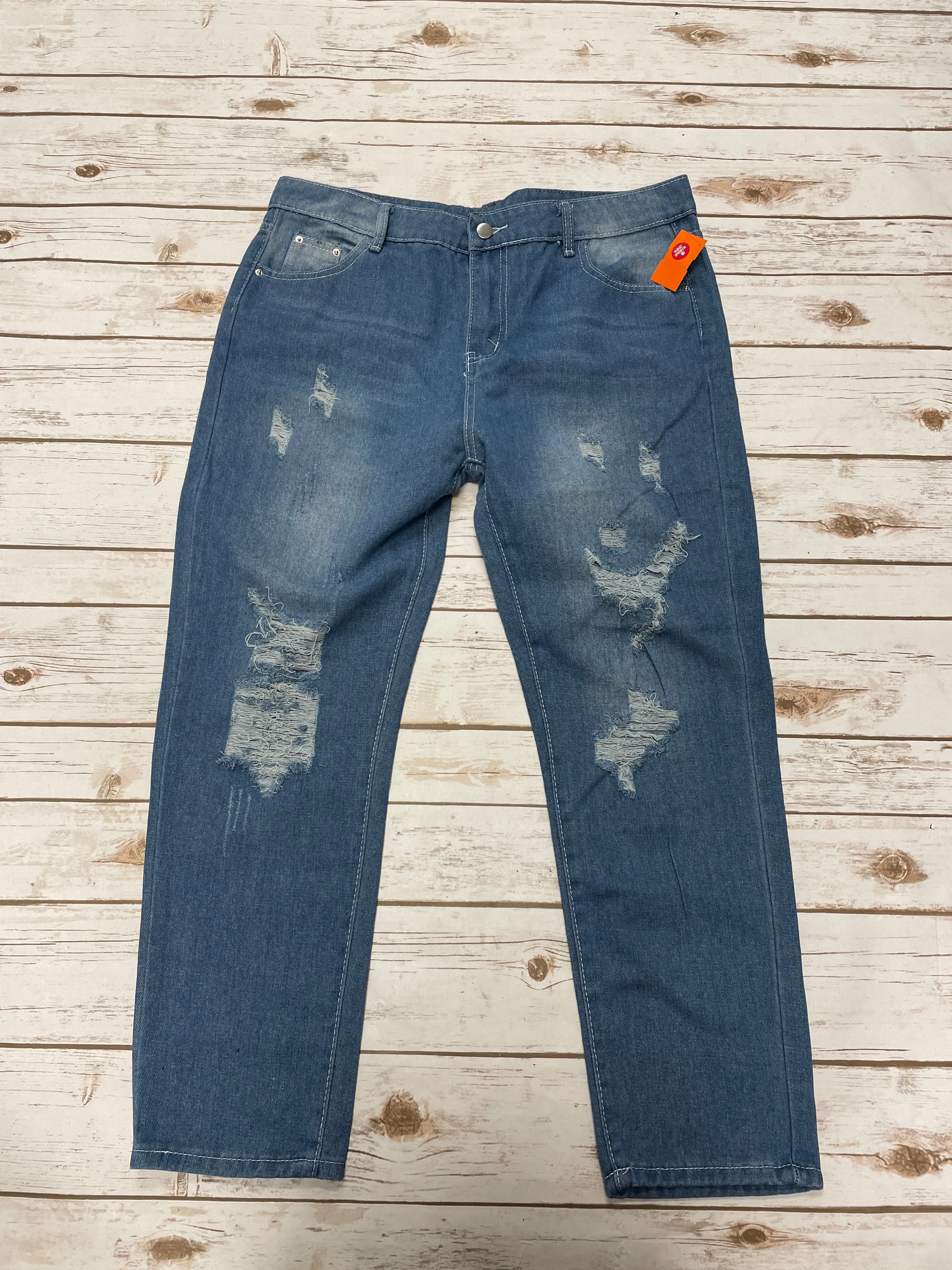 Jeans Straight By Cme In Blue, Size: 2x