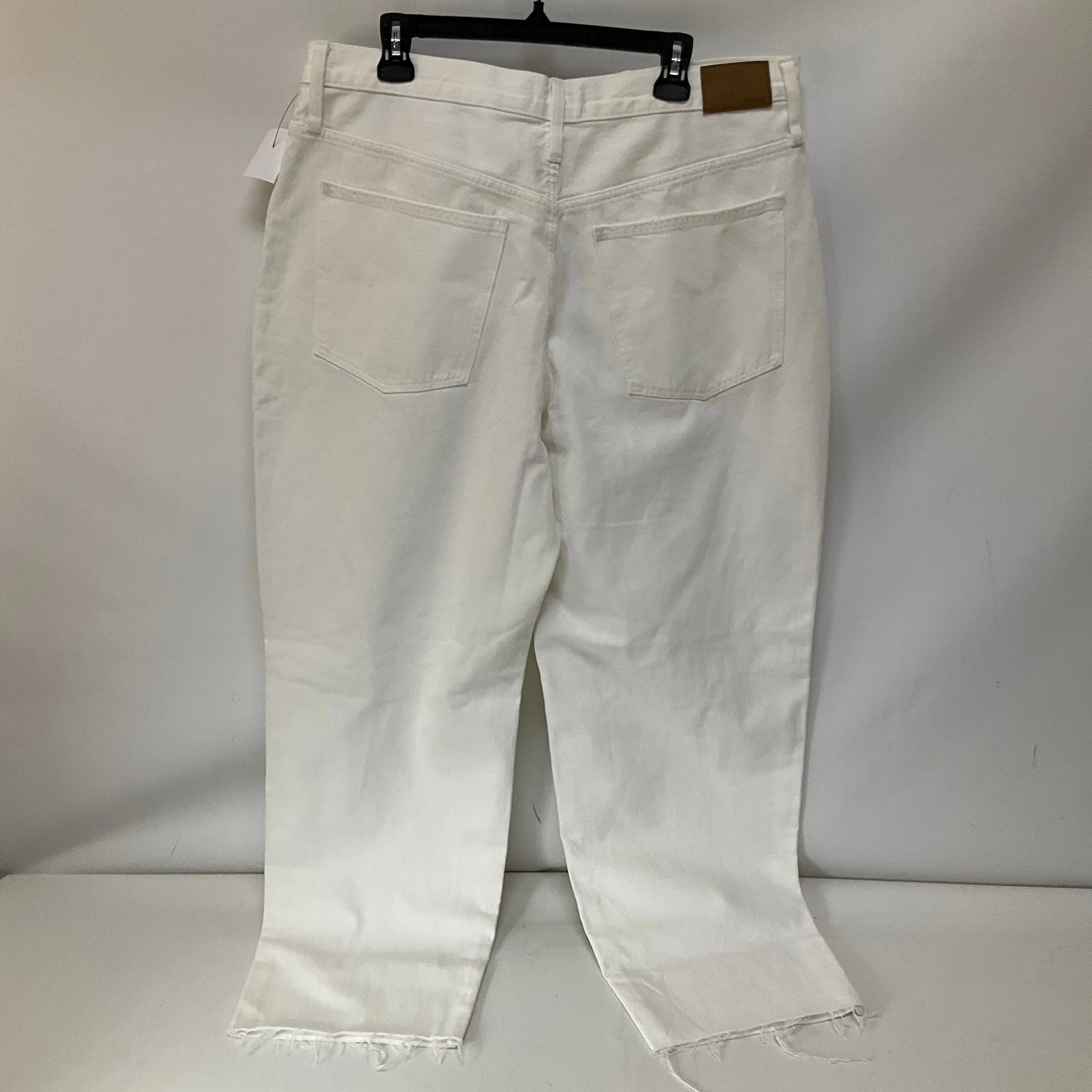 Jeans Straight By Madewell In White, Size: 16