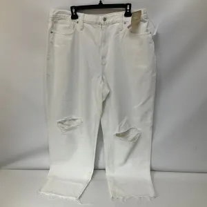 Jeans Straight By Madewell In White, Size: 16
