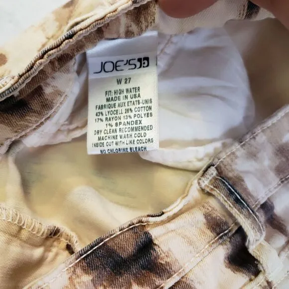 Joe's Jeans High Water Nude Artistic Leopard 27