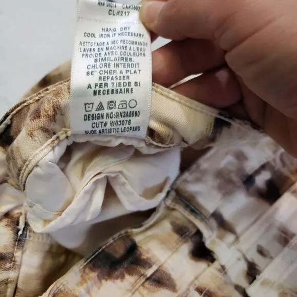 Joe's Jeans High Water Nude Artistic Leopard 27