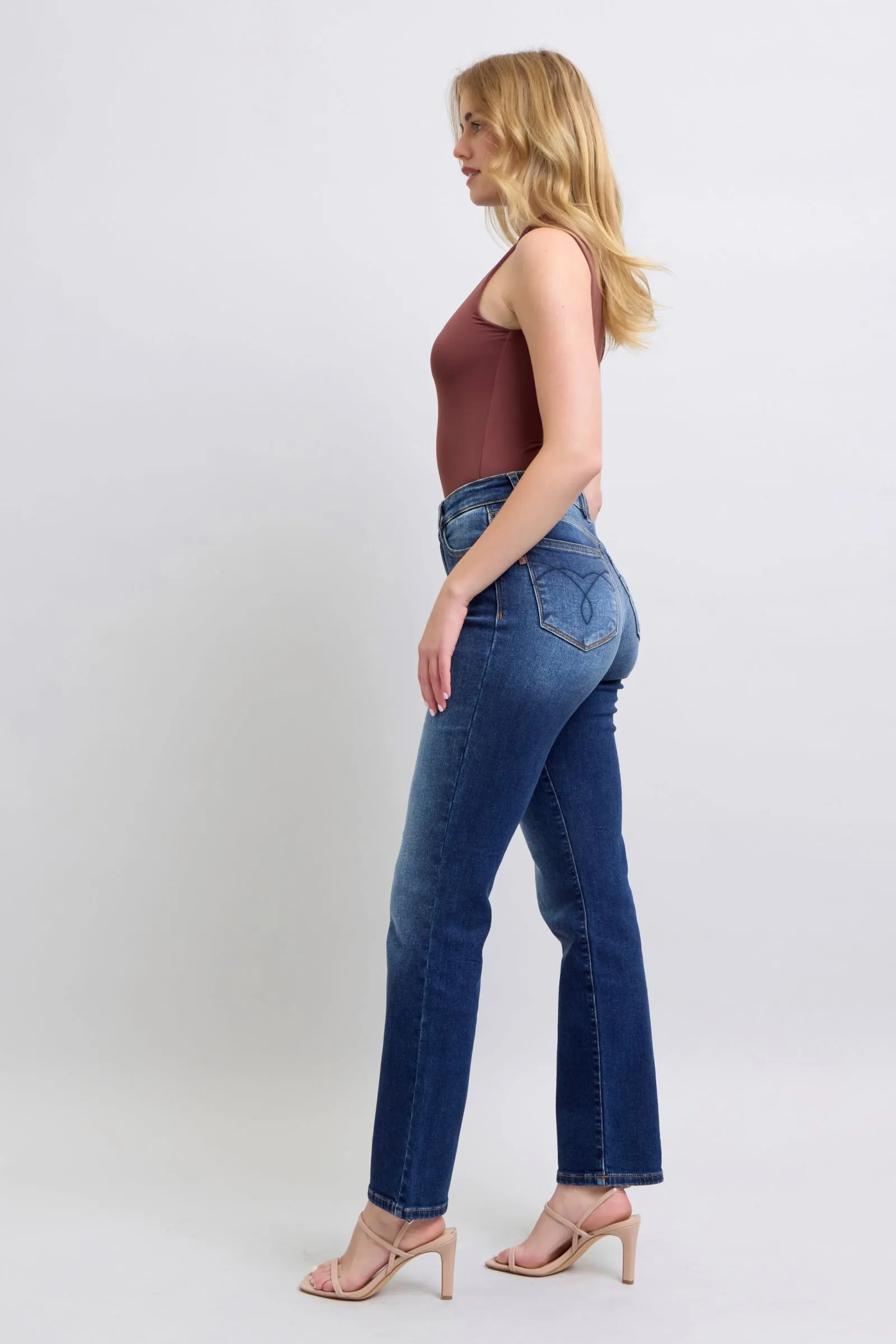Judy Blue Washed Straight Leg Jeans