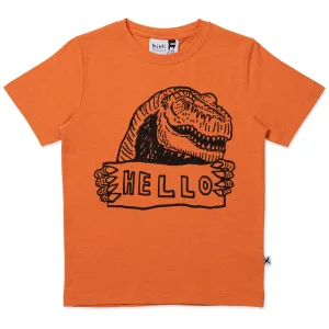 Jurassic Intro Tee- Orange Marle