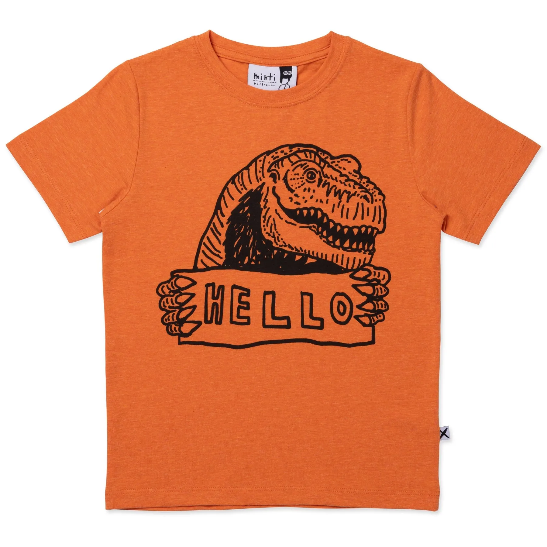 Jurassic Intro Tee- Orange Marle