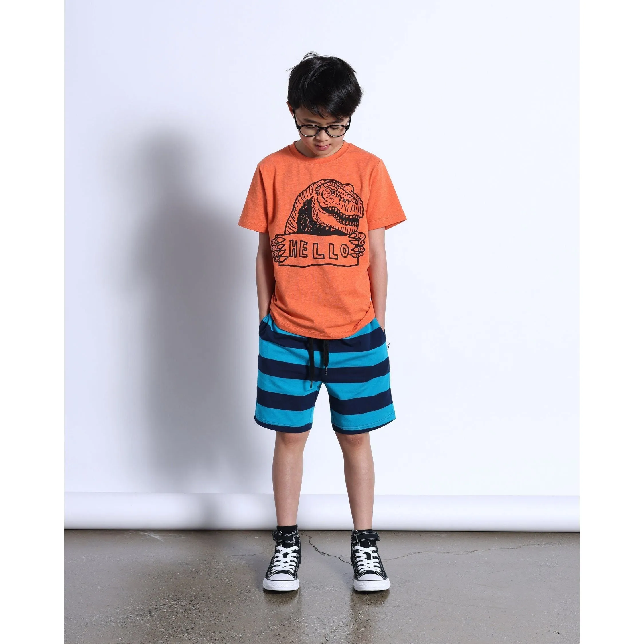 Jurassic Intro Tee- Orange Marle