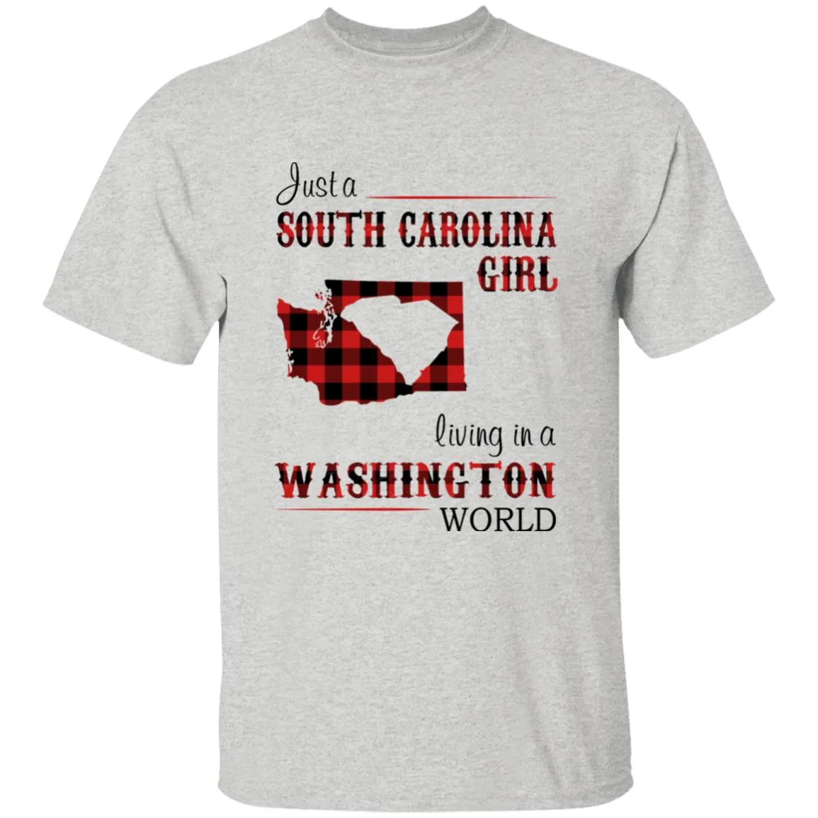 Just A South Carolina Girl Living In A Washington World T-shirt
