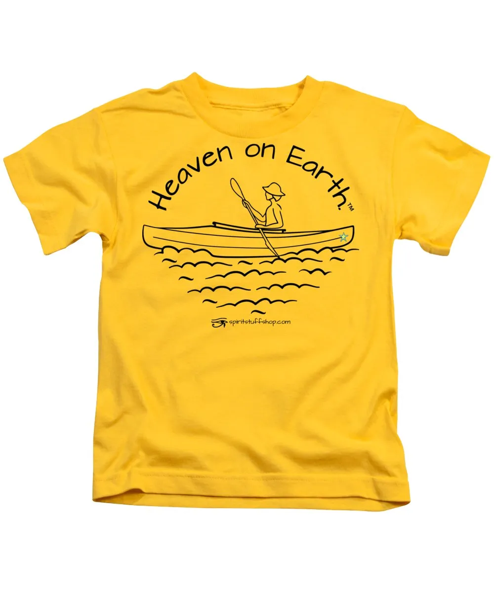 Kayaker Heaven On Earth - Kids T-Shirt