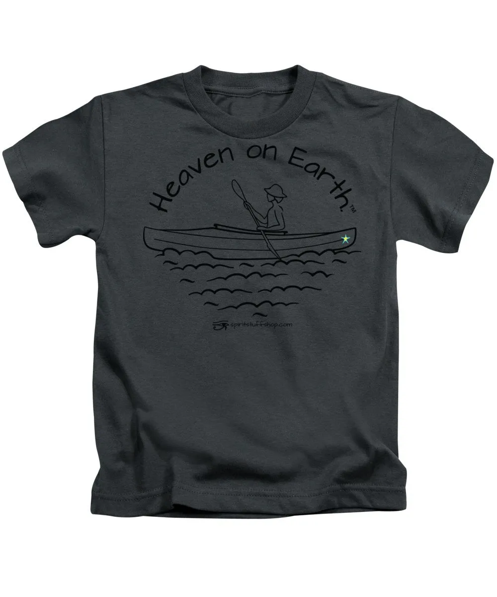 Kayaker Heaven On Earth - Kids T-Shirt