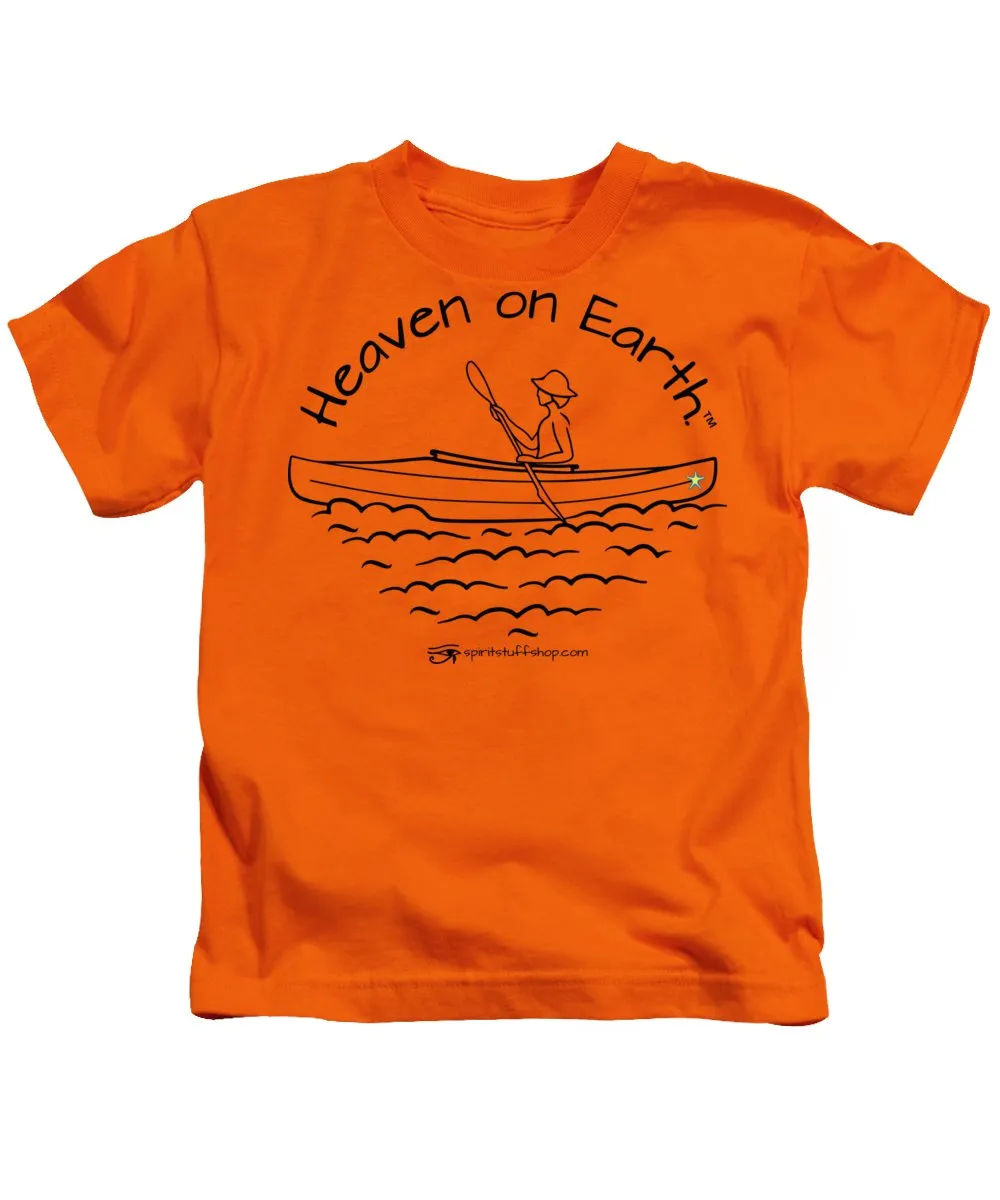 Kayaker Heaven On Earth - Kids T-Shirt