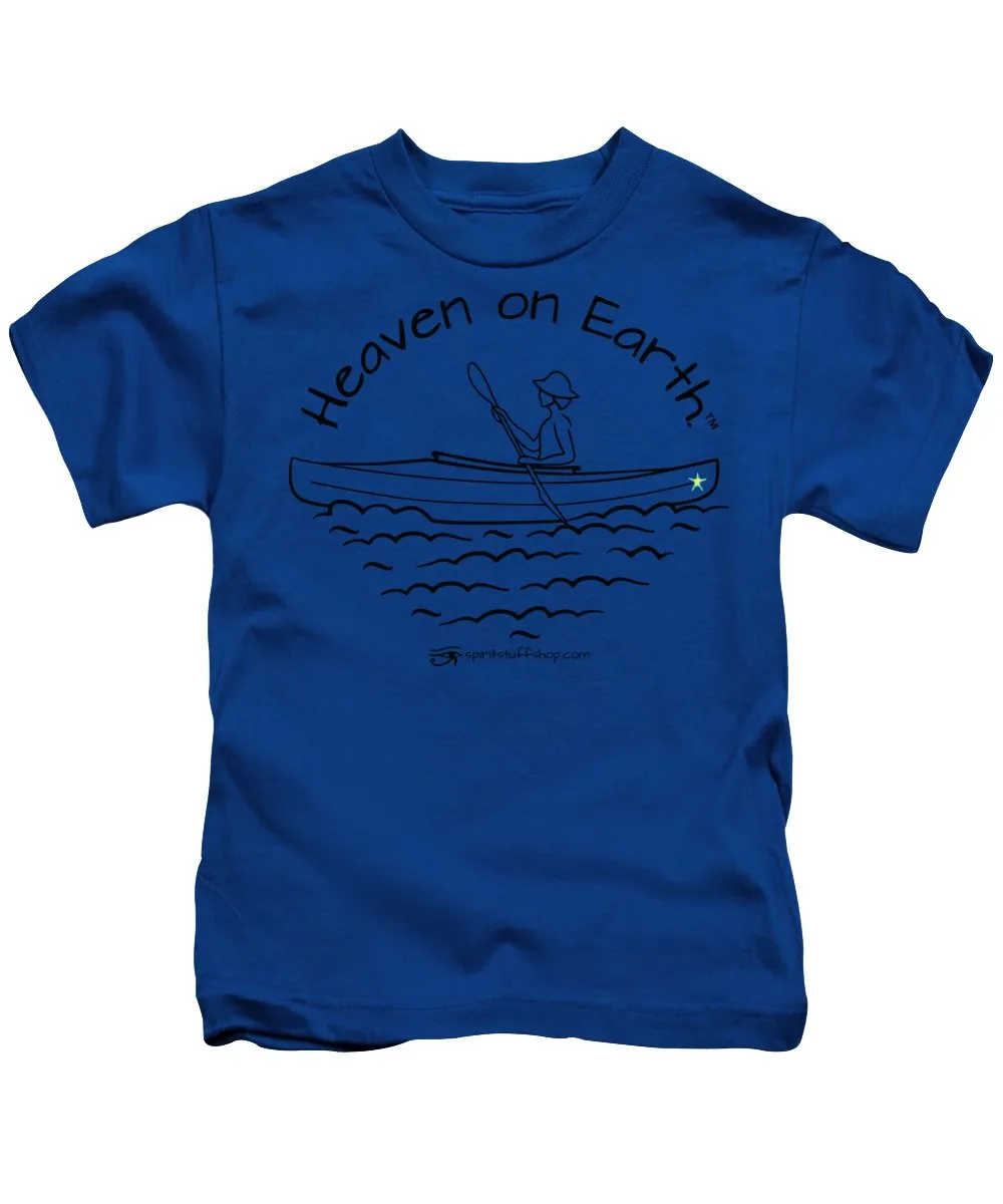 Kayaker Heaven On Earth - Kids T-Shirt