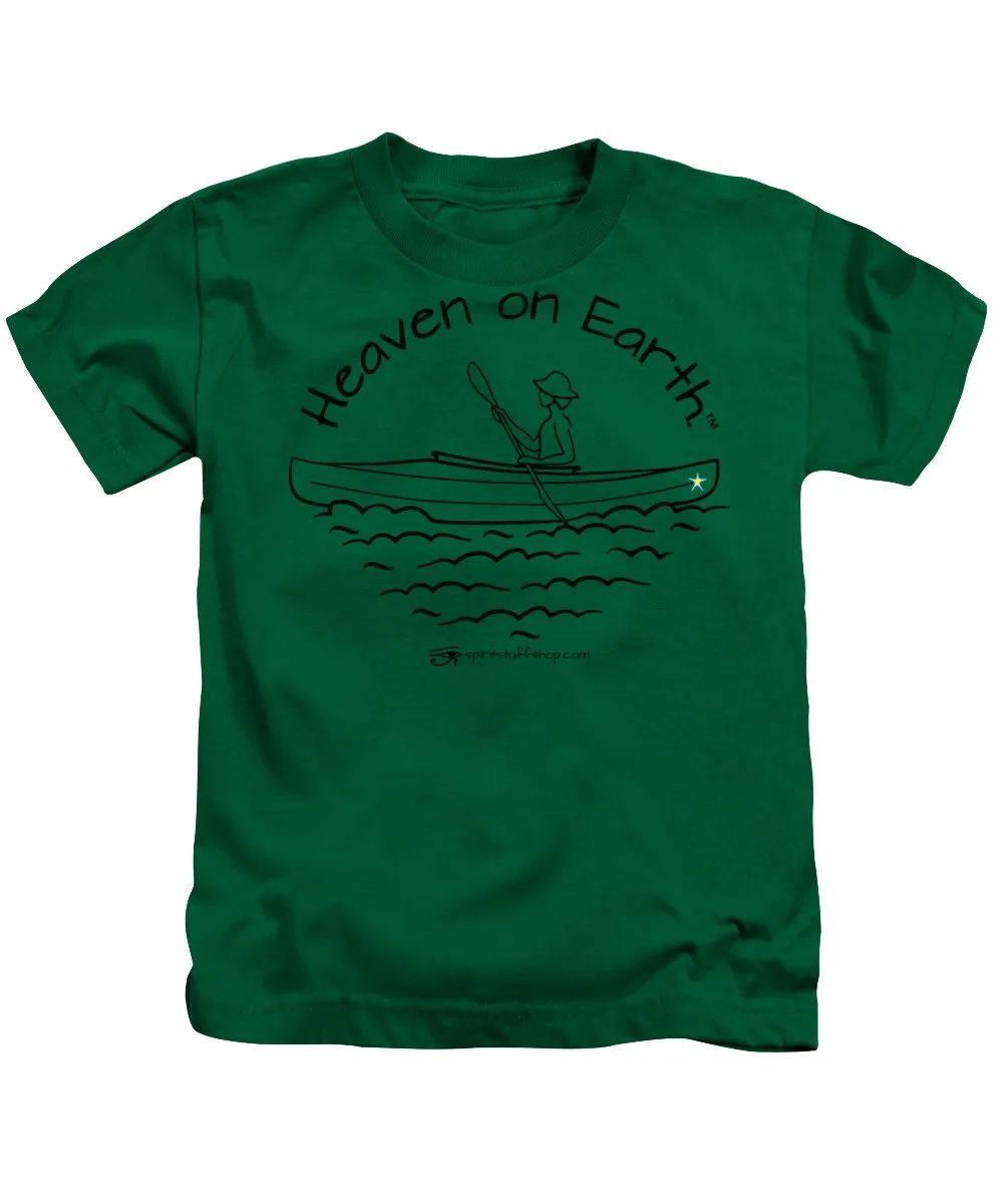 Kayaker Heaven On Earth - Kids T-Shirt