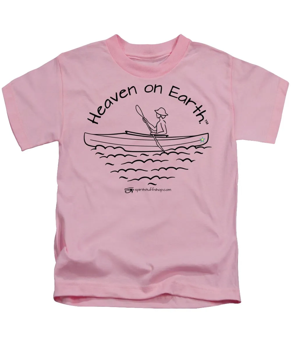 Kayaker Heaven On Earth - Kids T-Shirt