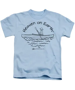 Kayaker Heaven On Earth - Kids T-Shirt