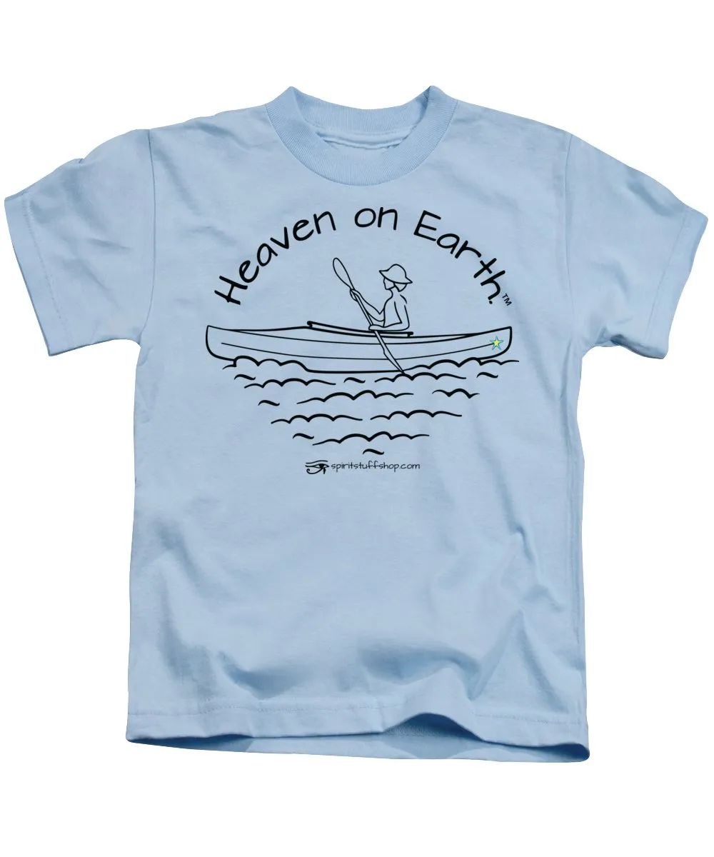 Kayaker Heaven On Earth - Kids T-Shirt