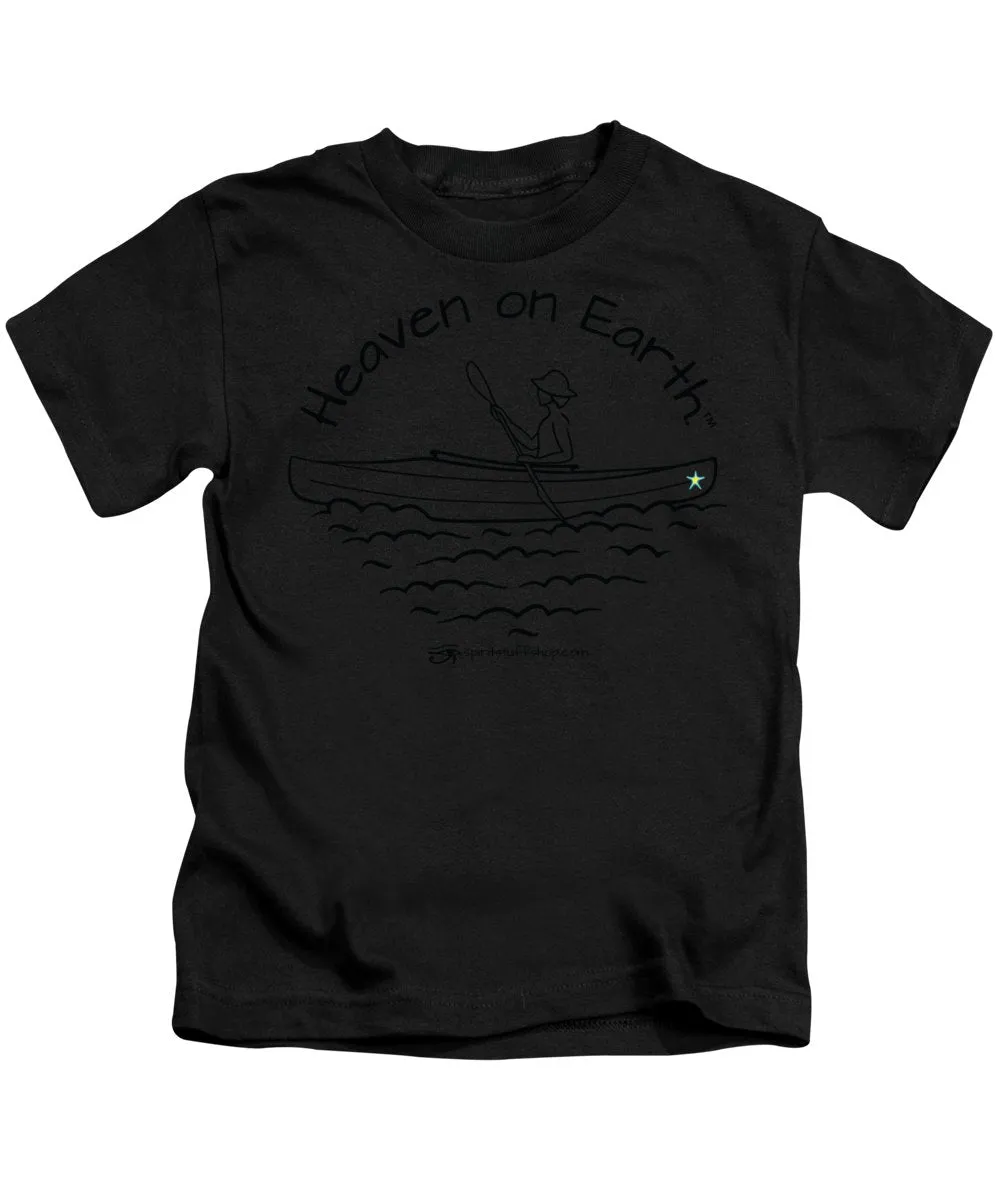 Kayaker Heaven On Earth - Kids T-Shirt