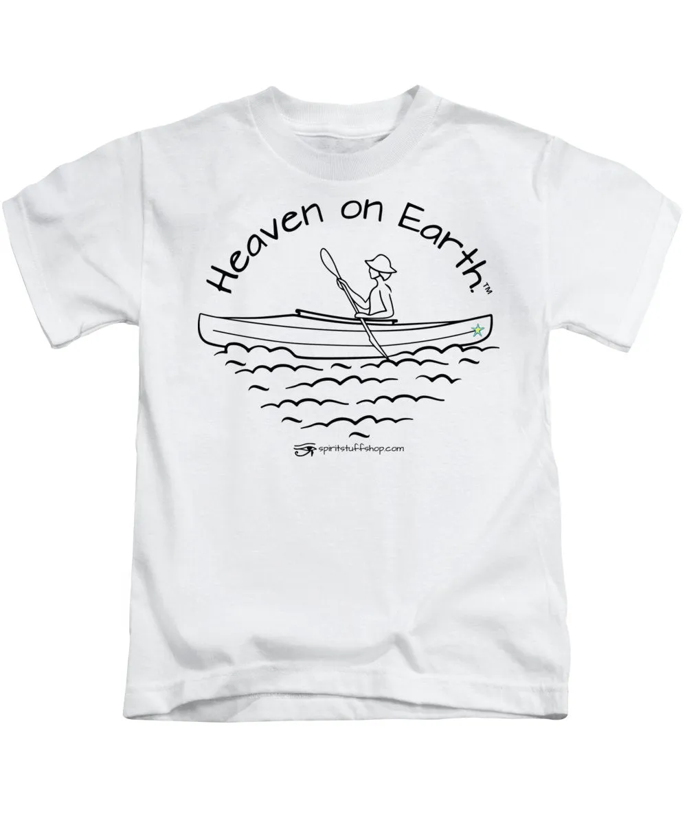 Kayaker Heaven On Earth - Kids T-Shirt
