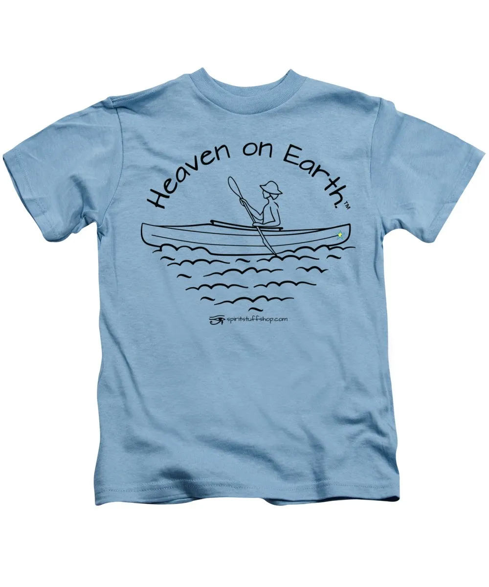 Kayaker Heaven On Earth - Kids T-Shirt