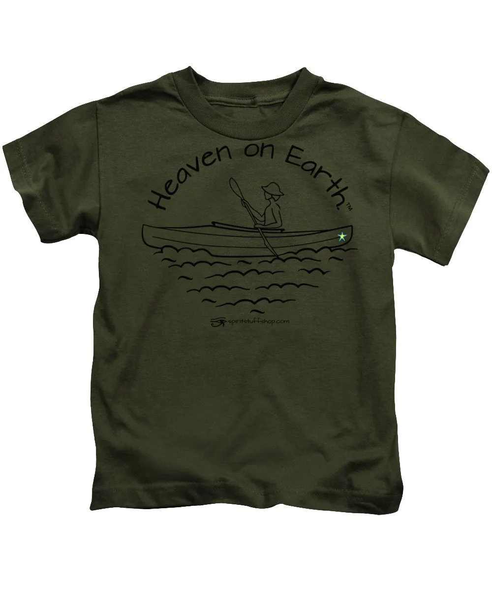 Kayaker Heaven On Earth - Kids T-Shirt