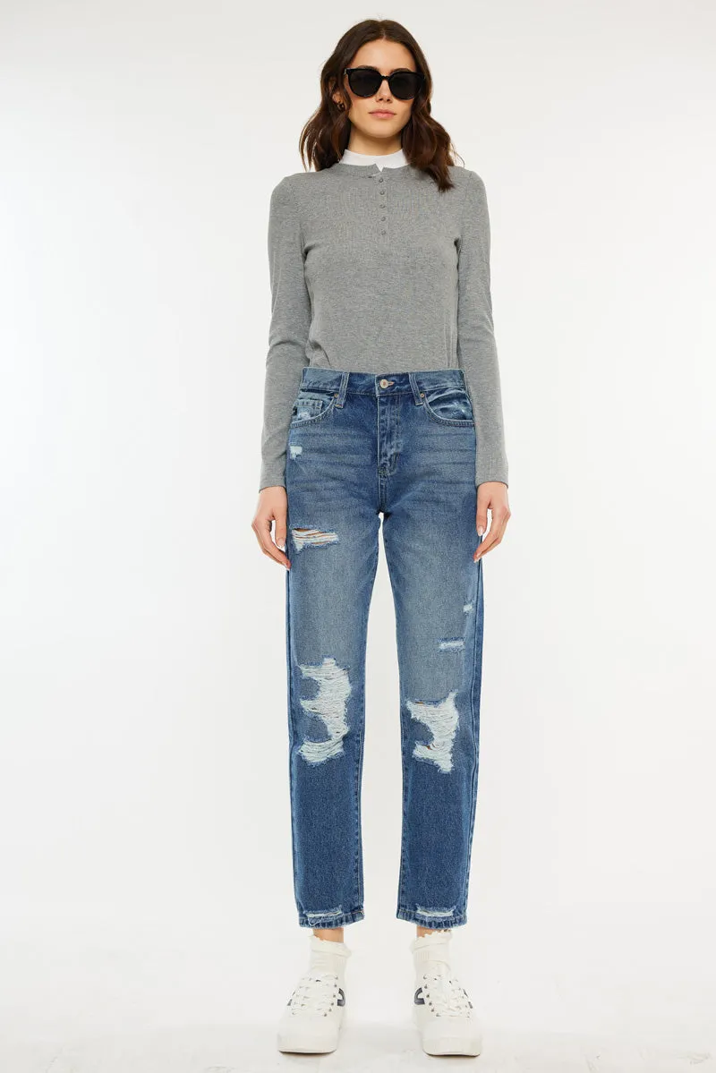 Kerrigan Ultra High Rise Mom Jeans