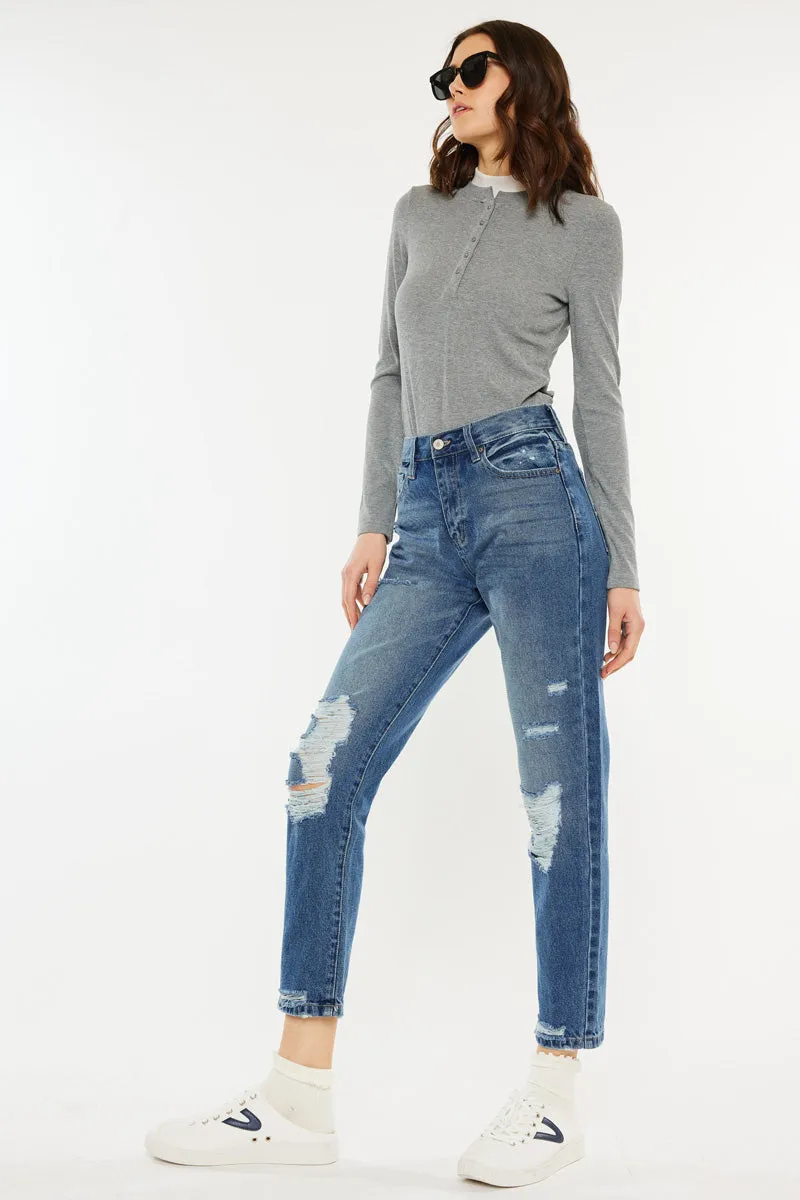 Kerrigan Ultra High Rise Mom Jeans