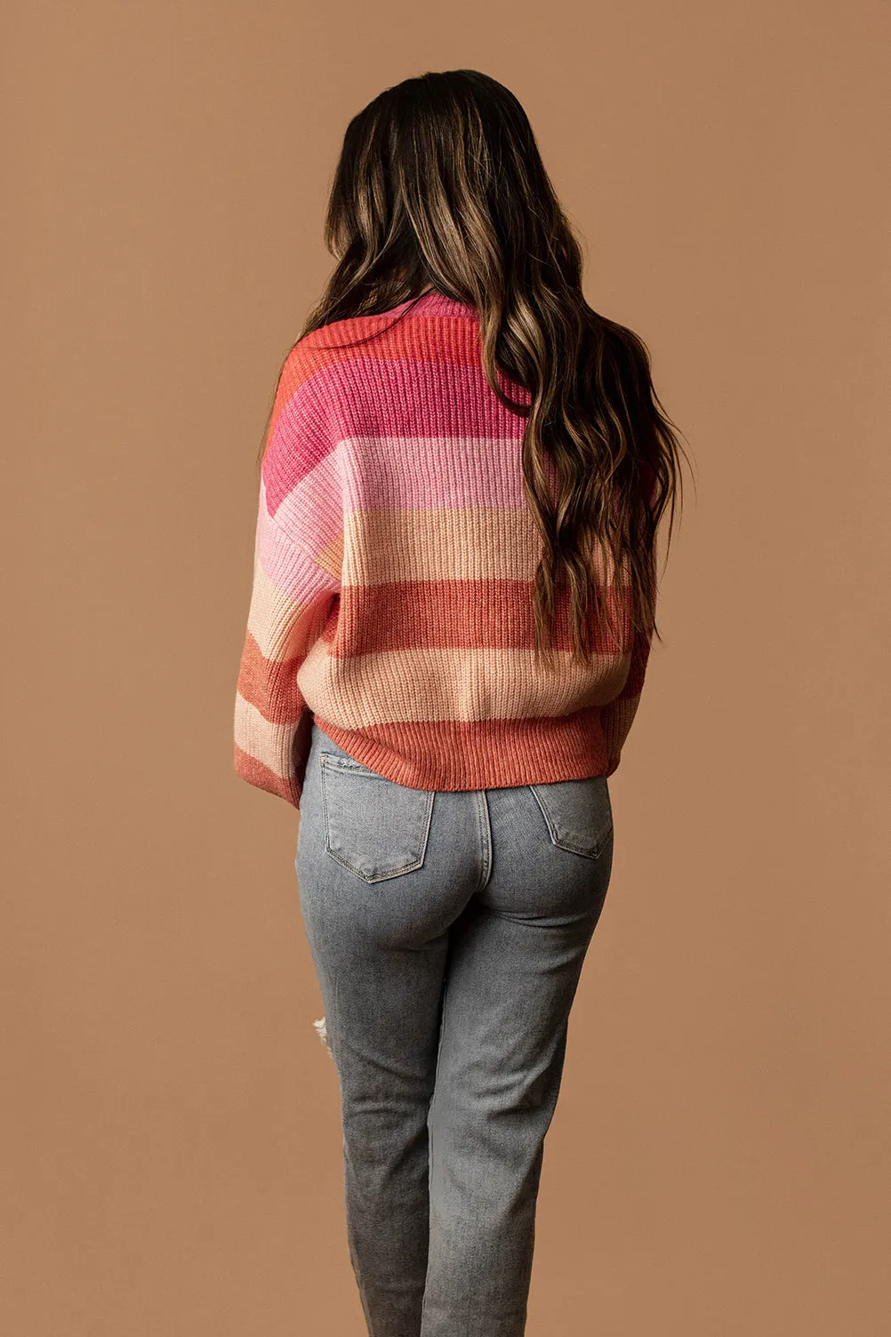 Know You Like That Striped Knit Sweater (Pink) | FINAL SALE