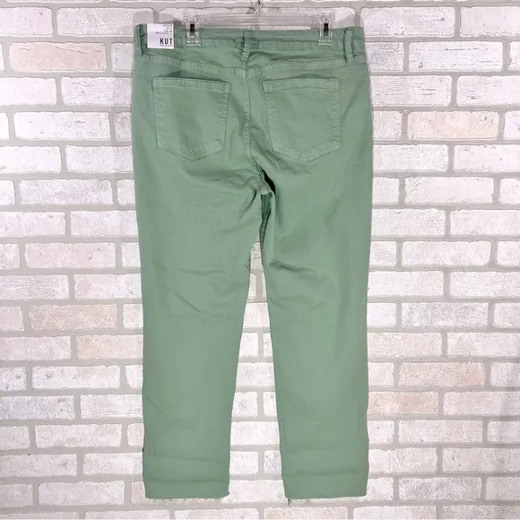 Kut from the Kloth NWT High Rise Reese Fab AB Ankle Straight Leg Jeans Size 14