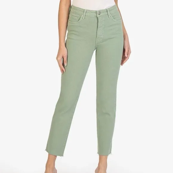 Kut from the Kloth NWT High Rise Reese Fab AB Ankle Straight Leg Jeans Size 14
