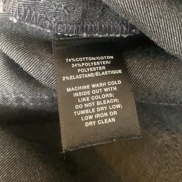 Lafayette 148 Charcoal Gray Straight Leg Jeans