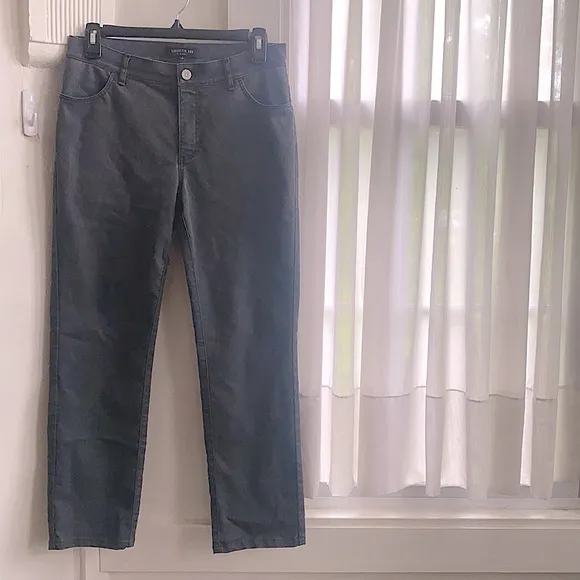 Lafayette 148 Charcoal Gray Straight Leg Jeans
