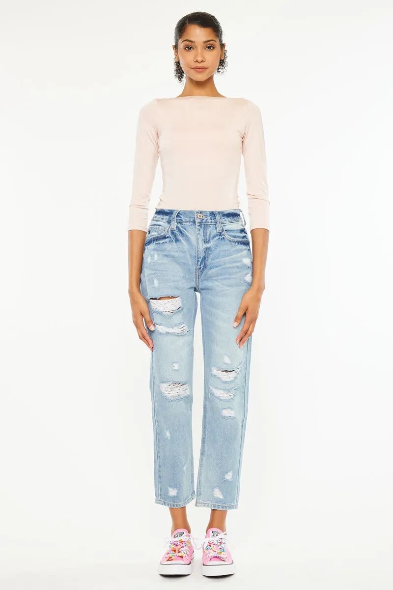 Larisa Ultra High Rise Mom Jeans