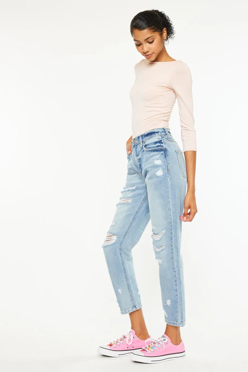 Larisa Ultra High Rise Mom Jeans