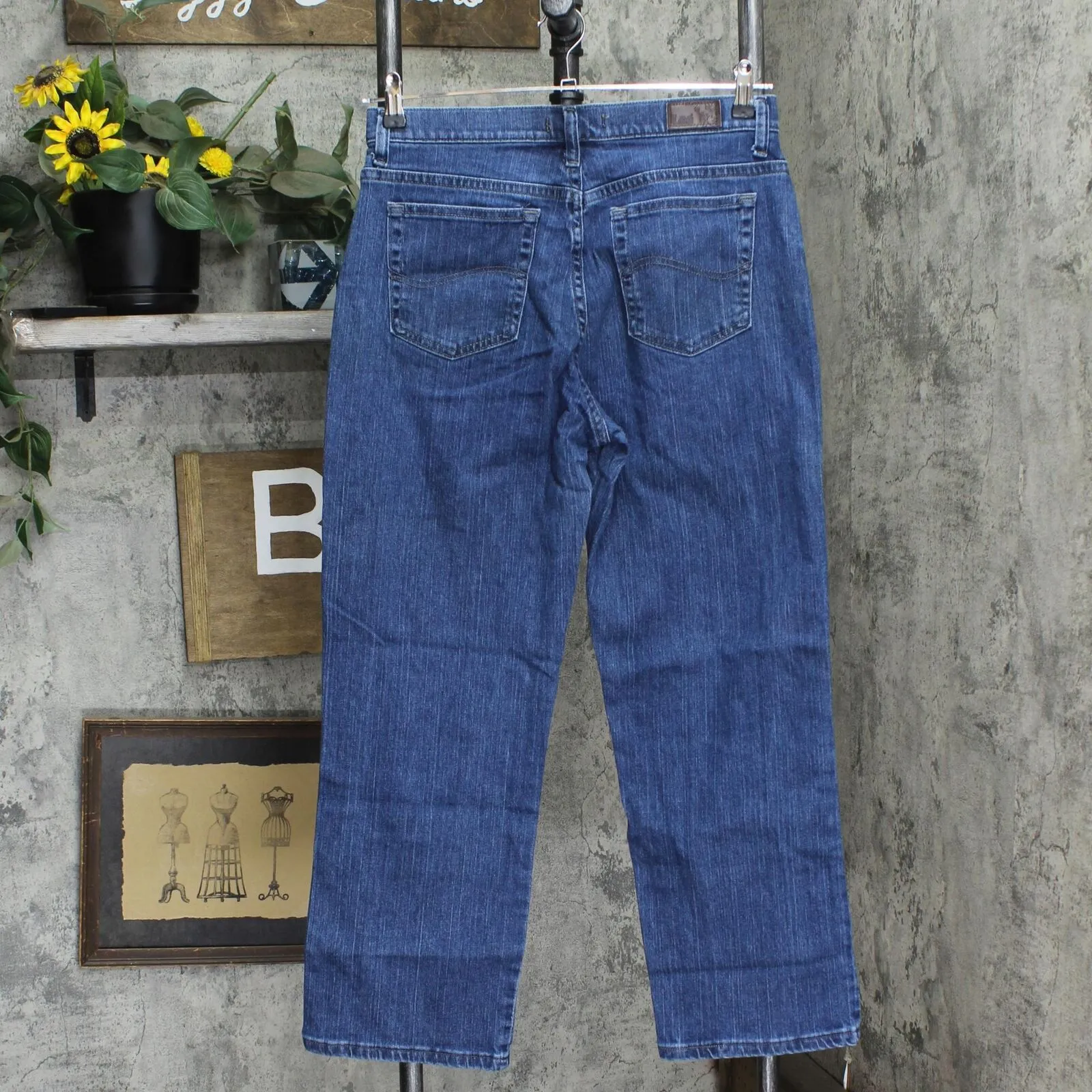 Lee Womens Relaxed Straight Leg Jeans 167058b17d4d74 Blue 10P