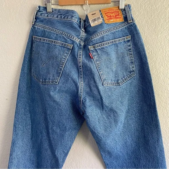 Levi’s 501 105 Straight Jean Heart Patch Denim Jeans
