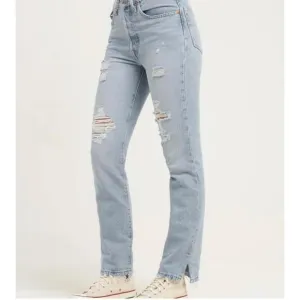 Levi's 501 Original straight PremiumJeans side split Straight 32 Revolve