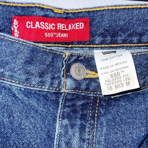 Levi's 550 VINTAGE jeans 2002 DARK WASH16 MISS/ 32&quot;